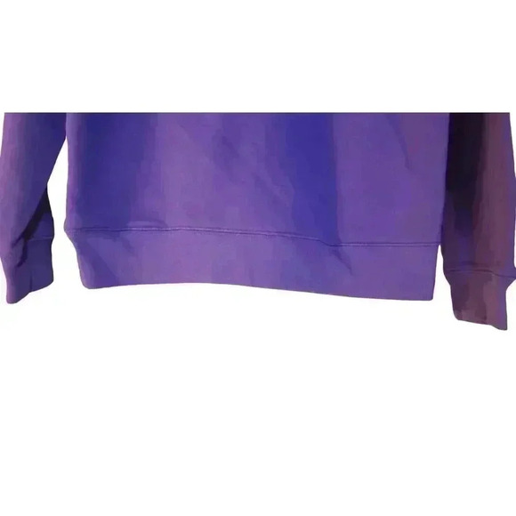 Carhartt Hoodie Purple Youth XL (14) Front Pockets Chest Logo Cotton Blend - Picture 3 of 15